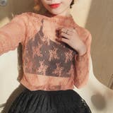 レディースファッション通販トップス フラワーレースブラウス シースルーOL | Beststore | 詳細画像6 