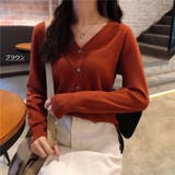 レディースファッション通販 Vネック ニットカーディガン | Beststore | 詳細画像5