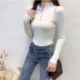 ホワイト | ニットトップス セーター カットソー | Beststore