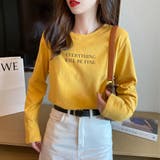 イエロー | カラーロゴプリントTシャツ トップス 韓国ファッション | Beststore