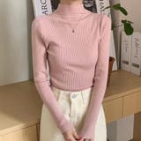 ピンク | ハイネック ニット トップス | Beststore