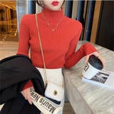 ハイネック リブニットトップス レディース | Beststore | 詳細画像7 