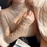 モカベージュ | トップス インナーニット ハイネックニット | Beststore