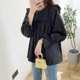フリル 長袖ブラウス シャツブラウストップス | Beststore | 詳細画像7