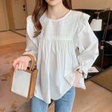 フリル 長袖ブラウス シャツブラウストップス | Beststore | 詳細画像3