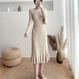 リブニットワンピース ロングワンピース ワンピース | Beststore | 詳細画像2 