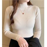 ライトベージュ | ハイネック ニット トップス | Beststore