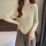 クルーネック ニットトップス セーター | Beststore | 詳細画像2