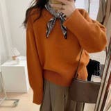 Vネックニットトップスオーバーサイズ韓国ニットファッション ビッグシルエット | Beststore | 詳細画像4 