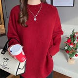 レッド | ニットトップス セーター ソー | Beststore