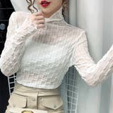 シアーブラウス シャーリングタートルネックシアーブラウス トップス | Beststore | 詳細画像1