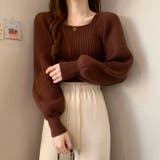 スクエアネック トップス Uネック | Beststore | 詳細画像6