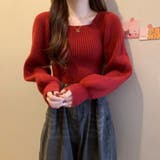 スクエアネック トップス Uネック | Beststore | 詳細画像7