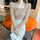 ベージュ | 総レース ブラウス 長袖 | Beststore