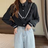 襟付きシャツ フリルシャツ ブラウス | Beststore | 詳細画像5 