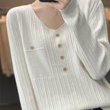Vネック ニットセーター | Beststore | 詳細画像8