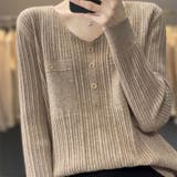 Vネック ニットセーター | Beststore | 詳細画像1