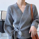 Vネック ボリュームスリーブ ニットカーディガンショート丈 | Beststore | 詳細画像5 