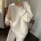 ミックスカラーオーバーニット ユニセックス カラーニット | Beststore | 詳細画像8 