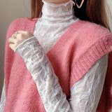 シアートップスインナー シアーブラウス レースブラウス | Beststore | 詳細画像9 