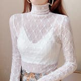 シアートップスインナー シアーブラウス レースブラウス | Beststore | 詳細画像5 