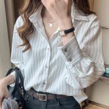 ストライプシャツ 長袖ボタン付き オシャレ | Beststore | 詳細画像9
