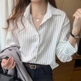ストライプシャツ 長袖ボタン付き オシャレ | Beststore | 詳細画像10
