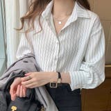 ストライプシャツ 長袖ボタン付き オシャレ | Beststore | 詳細画像11