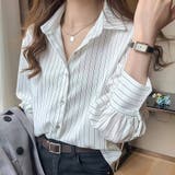 ストライプシャツ 長袖ボタン付き オシャレ | Beststore | 詳細画像12