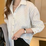 ストライプシャツ 長袖ボタン付き オシャレ | Beststore | 詳細画像13
