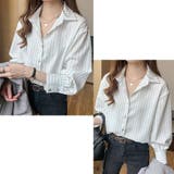 ストライプシャツ 長袖ボタン付き オシャレ | Beststore | 詳細画像15