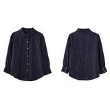 ストライプシャツ 長袖ボタン付き オシャレ | Beststore | 詳細画像22