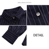 ストライプシャツ 長袖ボタン付き オシャレ | Beststore | 詳細画像23