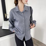 「新色追加」【全９色】ストライプ スキッパーシャツ ブラウス | Beststore | 詳細画像33 