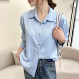 「新色追加」【全９色】ストライプ スキッパーシャツ ブラウス | Beststore | 詳細画像35 