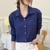 「新色追加」【全９色】ストライプ スキッパーシャツ ブラウス | Beststore | 詳細画像41 