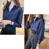 ストライプシャツ 長袖ボタン付き オシャレ | Beststore | 詳細画像6
