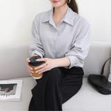 「新色追加」【全９色】ストライプ スキッパーシャツ ブラウス | Beststore | 詳細画像65 