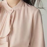 スカーフタイブラウス シャツ ベーシックカラーシャツ | Beststore | 詳細画像5