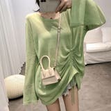 グリーン | シアートップス シアーロンT カットソー 長袖UV対策 | Beststore