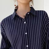 ストライブシャツブラウス オーバーサイズシャツ リネンブレンドシャツ | Beststore | 詳細画像17