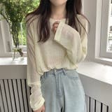 ロンT レイヤード シアー トップス tシャツ | Beststore | 詳細画像8