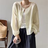 ライトベージュ | ノーカラー 夏カーディガン シャツブラウス | Beststore