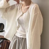 ノーカラー 夏カーディガン シャツブラウス | Beststore | 詳細画像19