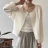 ノーカラー 夏カーディガン シャツブラウス | Beststore | 詳細画像24