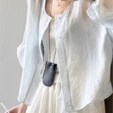 ノーカラー 夏カーディガン シャツブラウス | Beststore | 詳細画像35