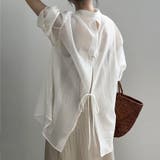 シアーシャツ ブラウス バックデザイン レディース | Beststore | 詳細画像3 