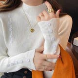 リブニットセーター カットソー長袖 春秋冬 | Beststore | 詳細画像4 