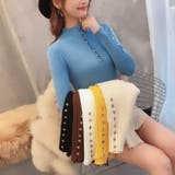 リブニットカットソー タイトルネック 薄手 | Beststore | 詳細画像7 