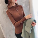 リブニットカットソー タイトルネック 薄手 | Beststore | 詳細画像5 